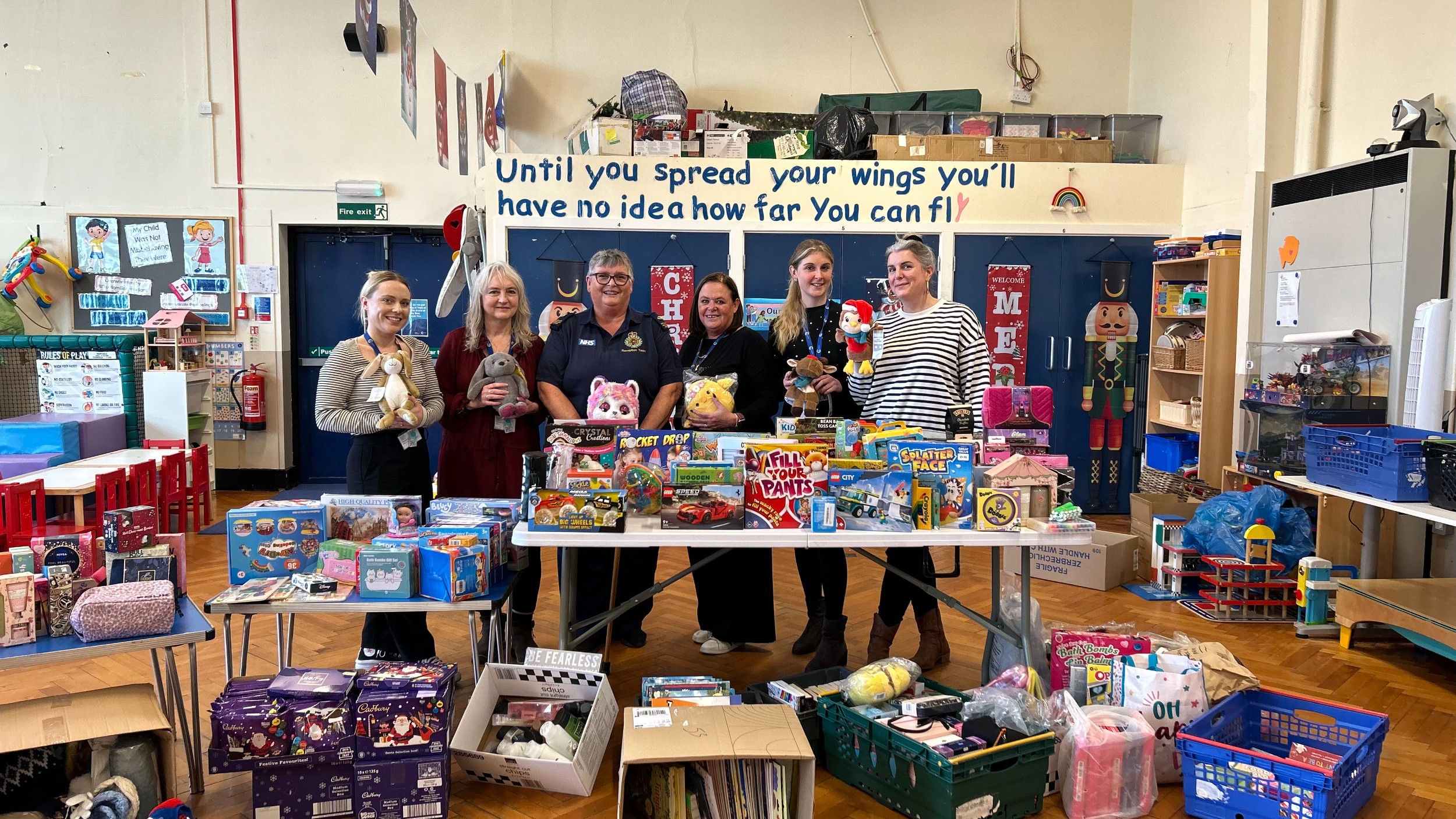 Christmas present drop off