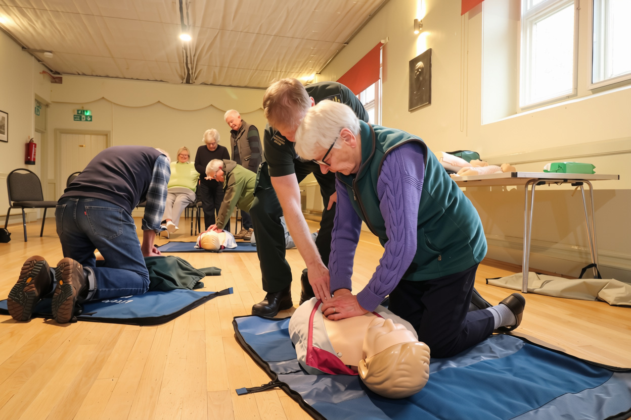 Paul Brolly and local residents carrying our CPR.jpg